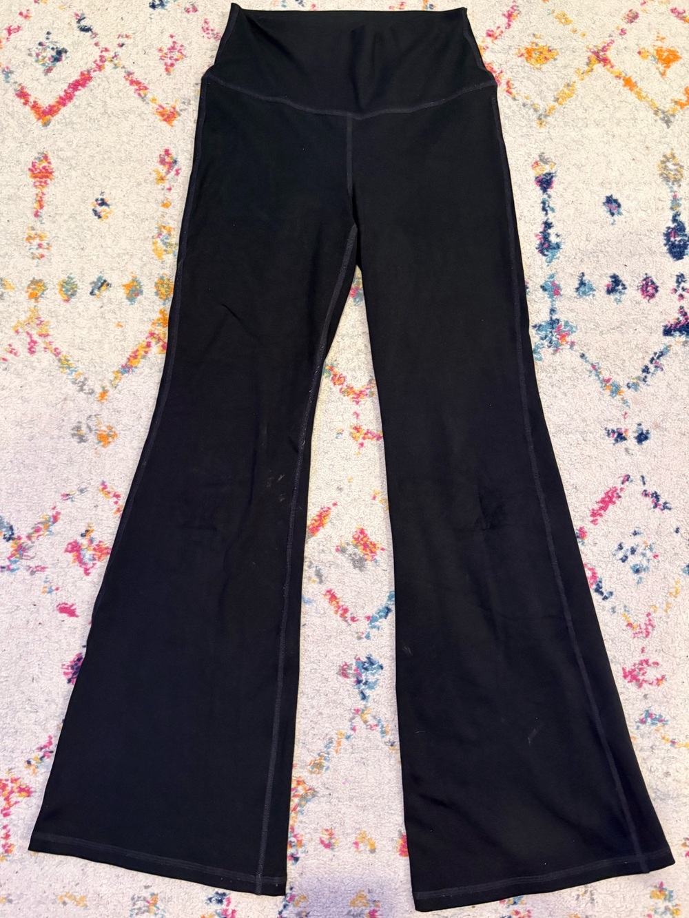 Gilly Hicks Black High-Waist Flare Yoga Pants